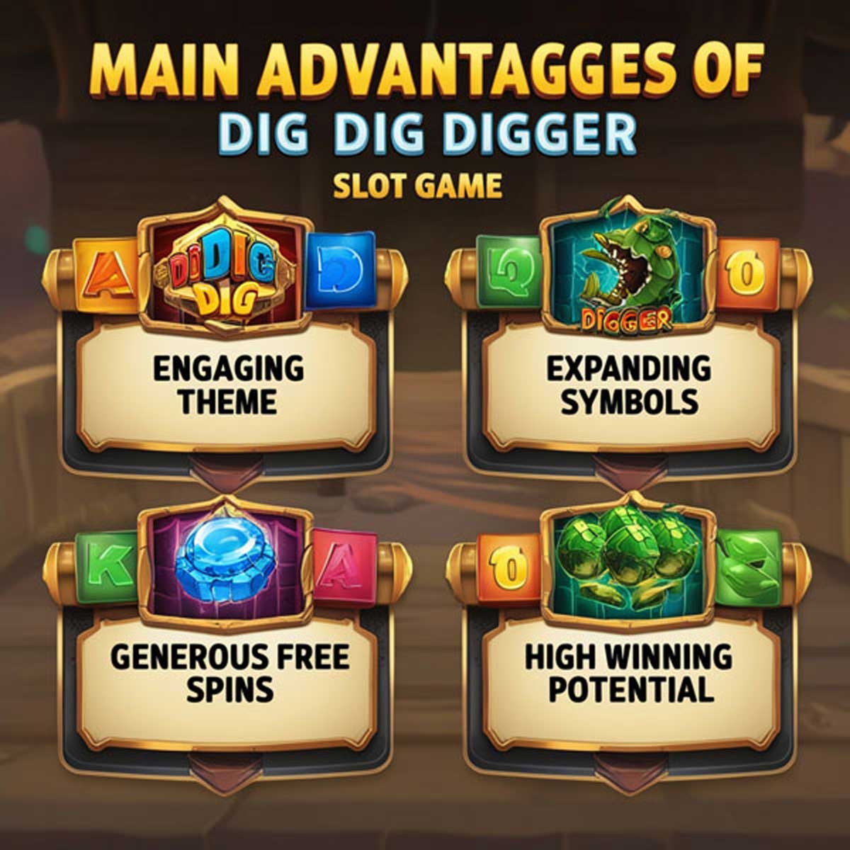 Dig Dig Digger slot machine game